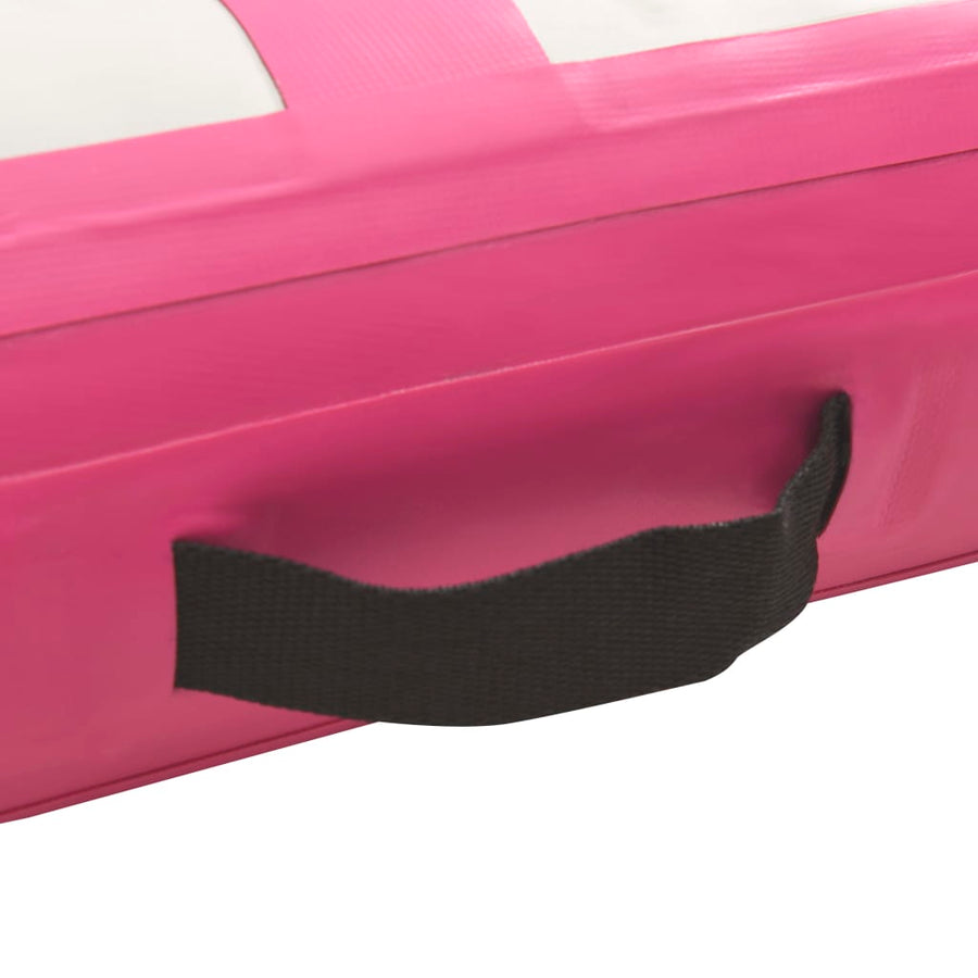 Gymnastiekmat Met Pomp Opblaasbaar Pvc 700 x 100 x 20 cm Roze