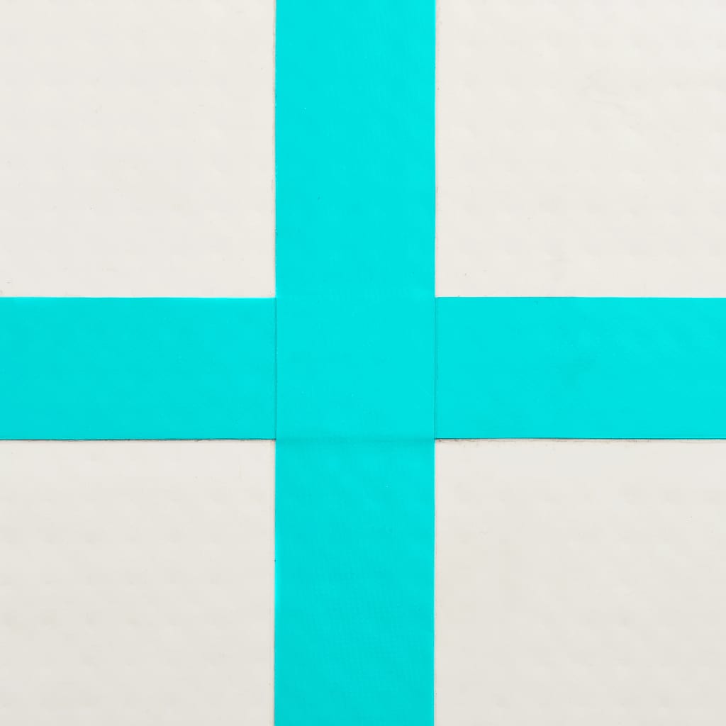 Gymnastiekmat Met Pomp Opblaasbaar Pvc 800 x 100 x 20 cm Groen