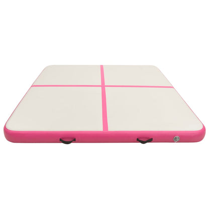 Gymnastiekmat Met Pomp Opblaasbaar Pvc 200 x 200 x 10 cm Roze