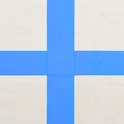 Gymnastiekmat Met Pomp Opblaasbaar Pvc 200 x 200 x 15 cm Blauw