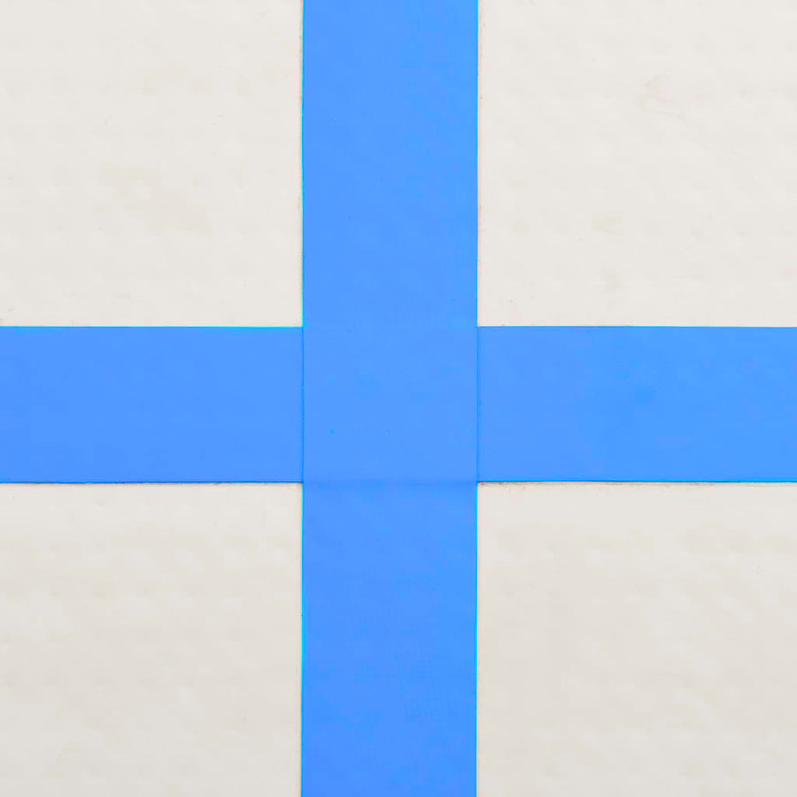 Gymnastiekmat Met Pomp Opblaasbaar Pvc 200 x 200 x 15 cm Blauw
