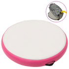 Gymnastiekmat opblaasbaar 100x100x10 cm roze PVC