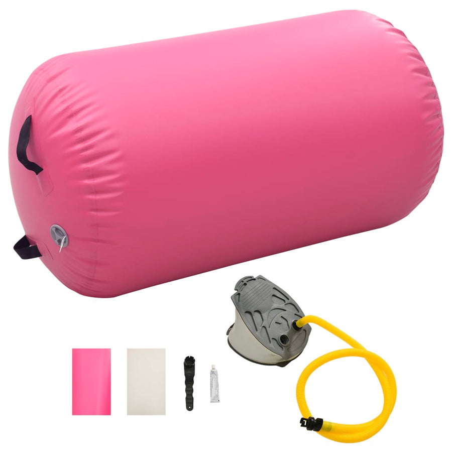 Gymnastiekrol Met Pomp Opblaasbaar 100X60 Cm Pvc Roze 100 x 60 cm