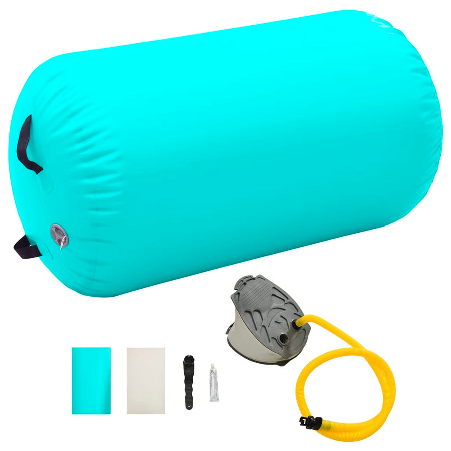 Gymnastiekrol Met Pomp Opblaasbaar Pvc 100 x 60 cm Groen