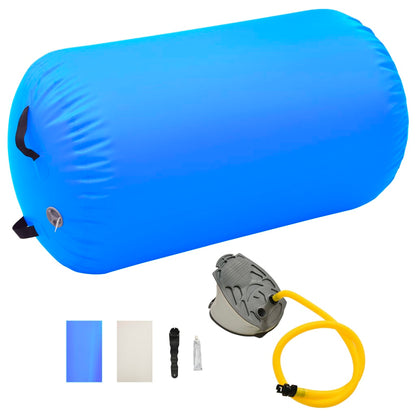 Gymnastiekrol Met Pomp Opblaasbaar Pvc 100 x 60 cm Blauw