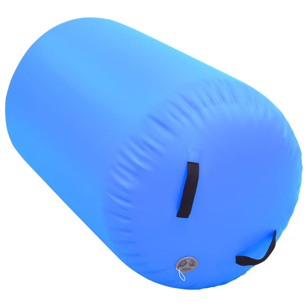 Gymnastiekrol Met Pomp Opblaasbaar Pvc 100 x 60 cm Blauw