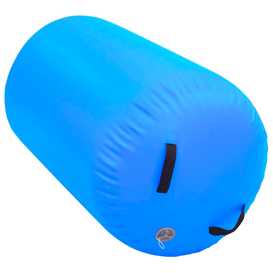 Gymnastiekrol Met Pomp Opblaasbaar Pvc 100 x 60 cm Blauw