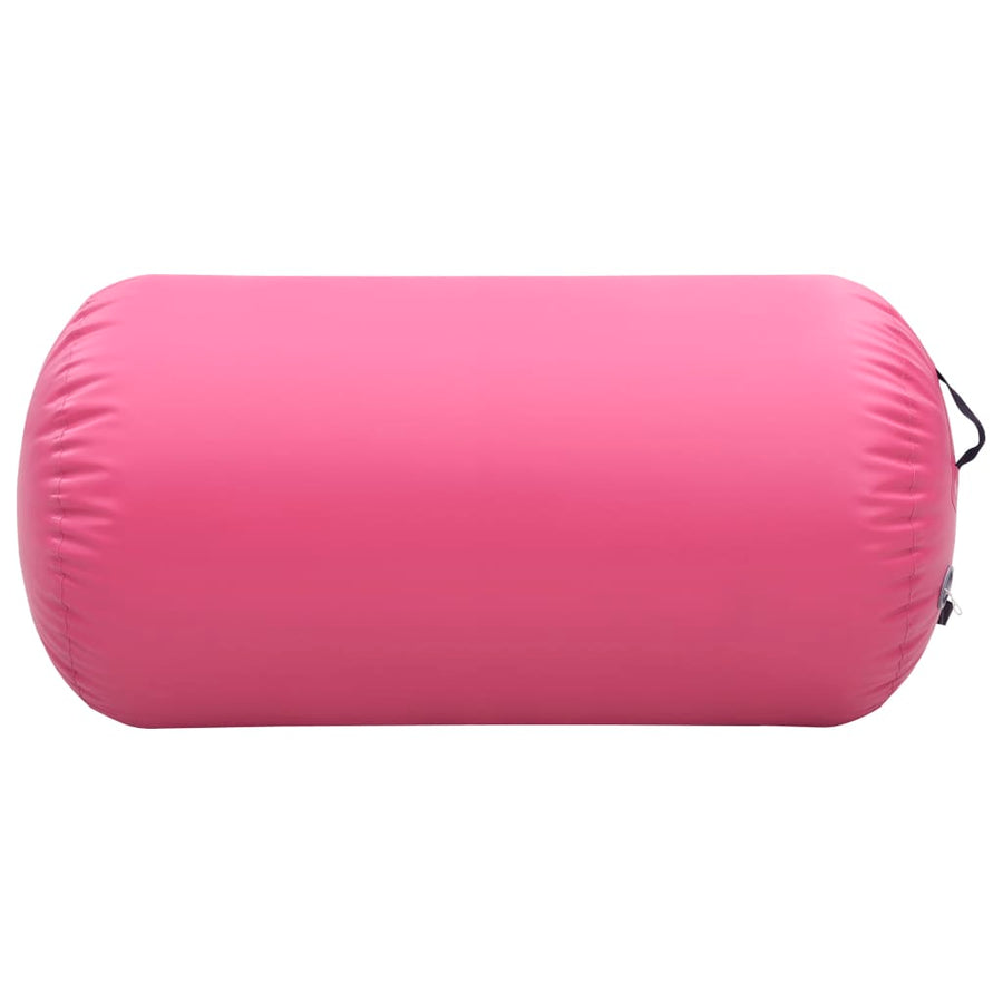 Gymnastiekrol Met Pomp Opblaasbaar Pvc 120 x 75 cm Roze