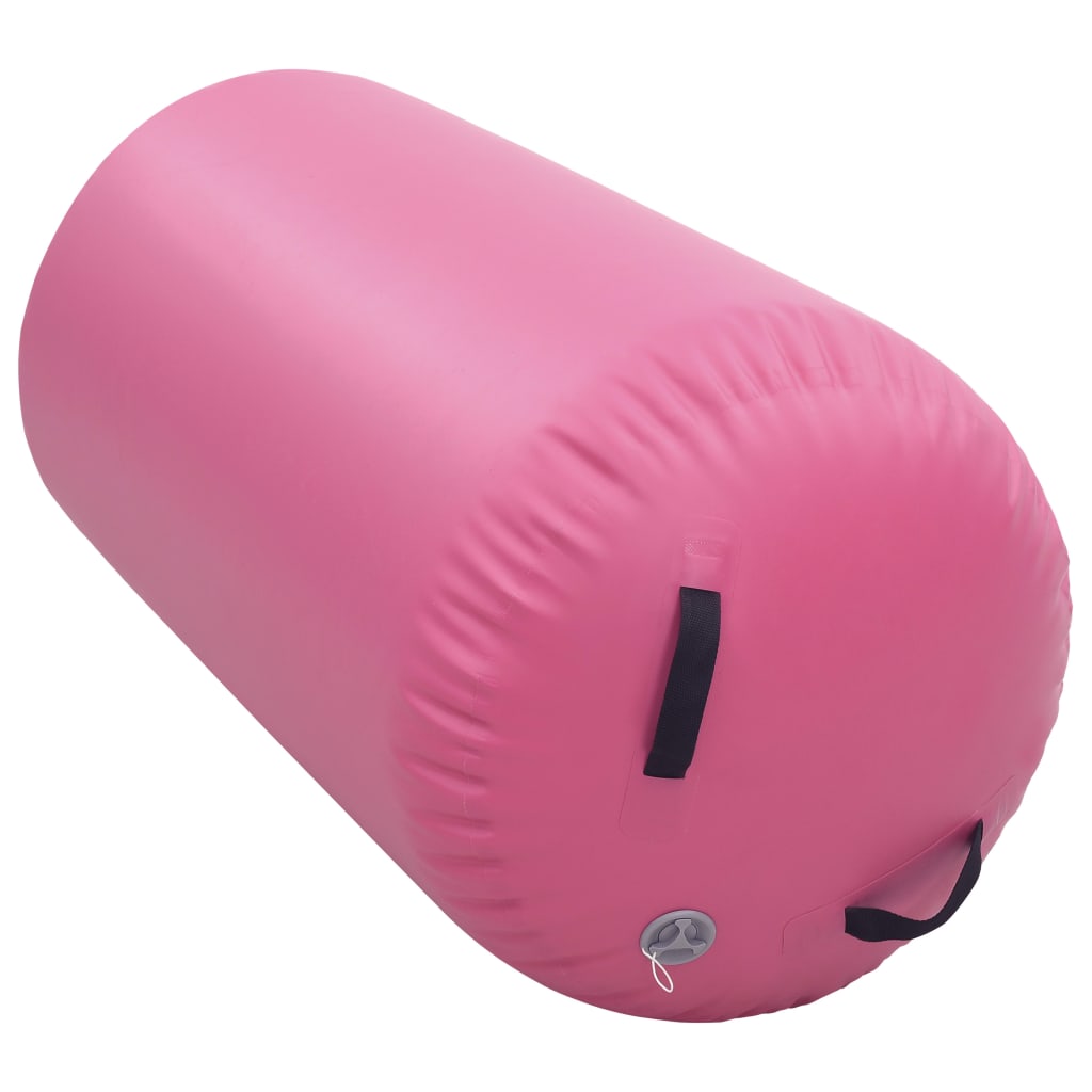 Gymnastiekrol Met Pomp Opblaasbaar Pvc 120 x 75 cm Roze
