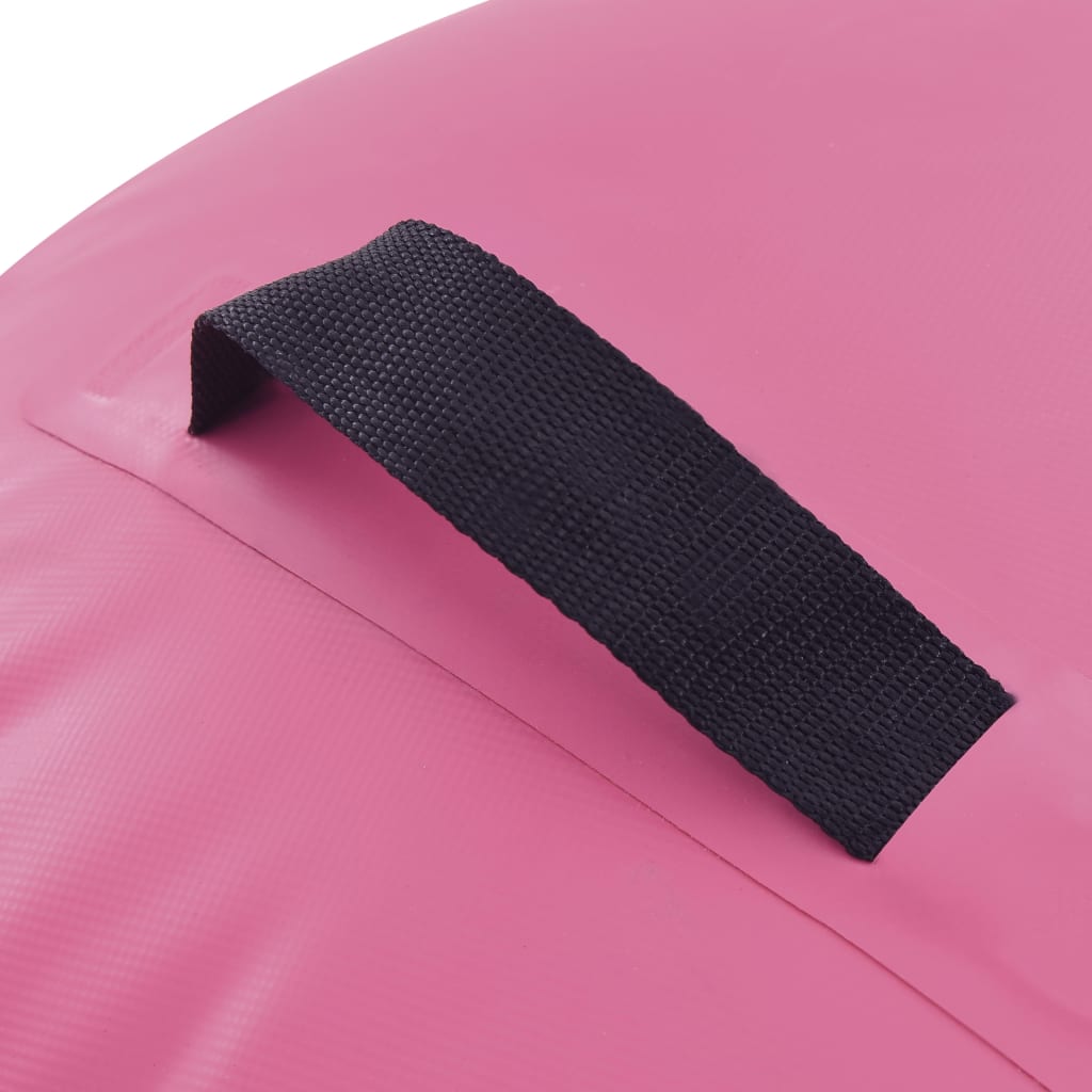 Gymnastiekrol Met Pomp Opblaasbaar Pvc 120 x 75 cm Roze