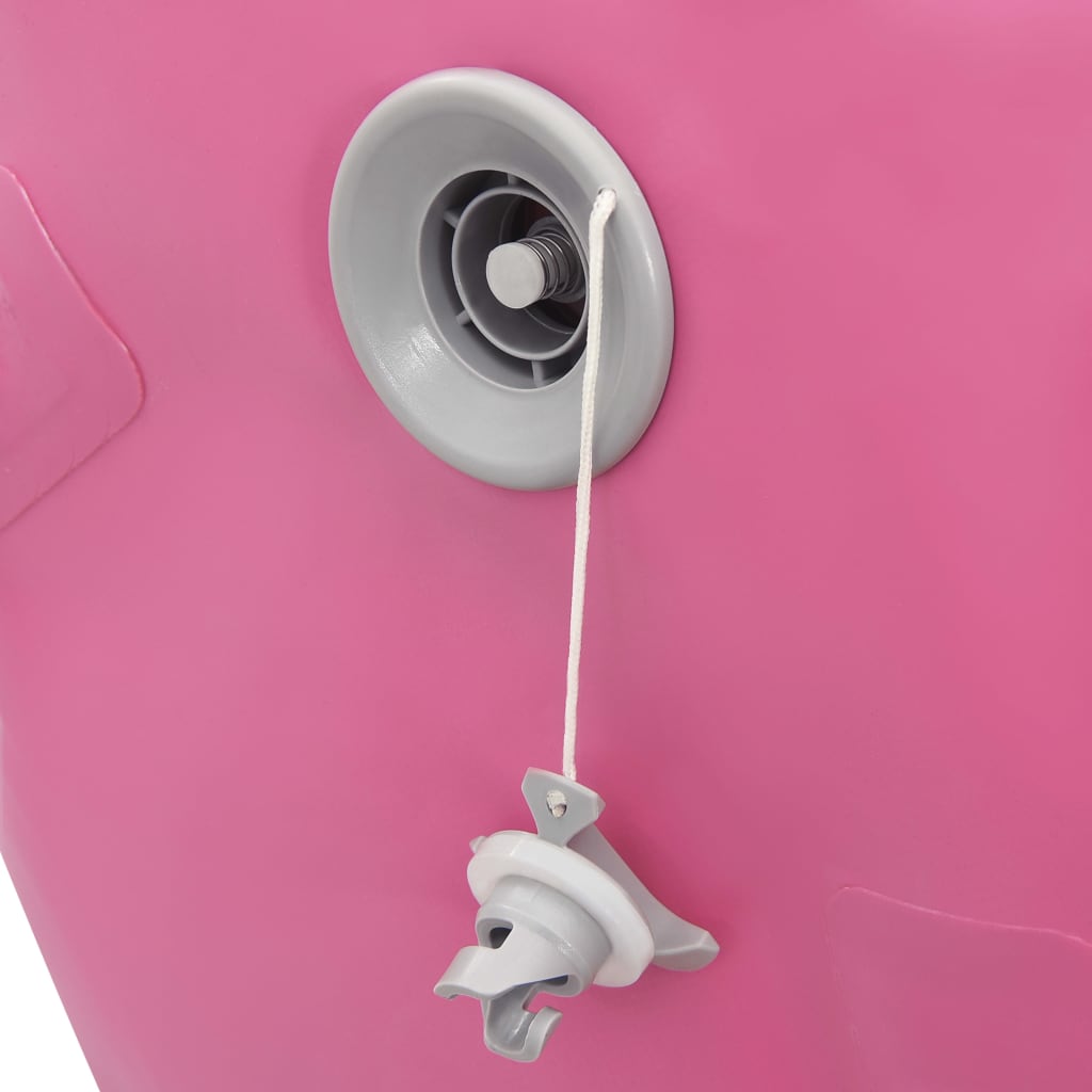 Gymnastiekrol Met Pomp Opblaasbaar Pvc 120 x 75 cm Roze