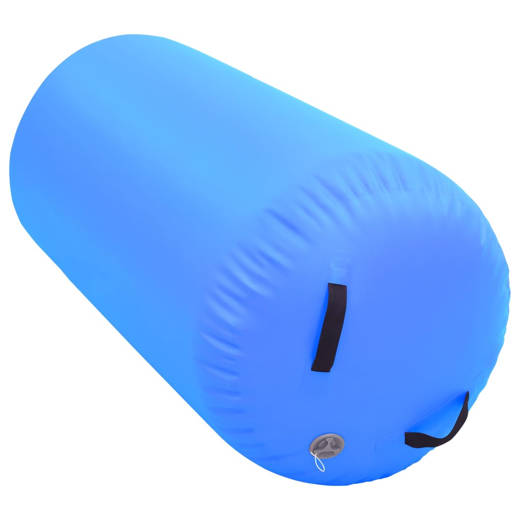 Gymnastiekrol Met Pomp Opblaasbaar Pvc 120 x 75 cm Blauw