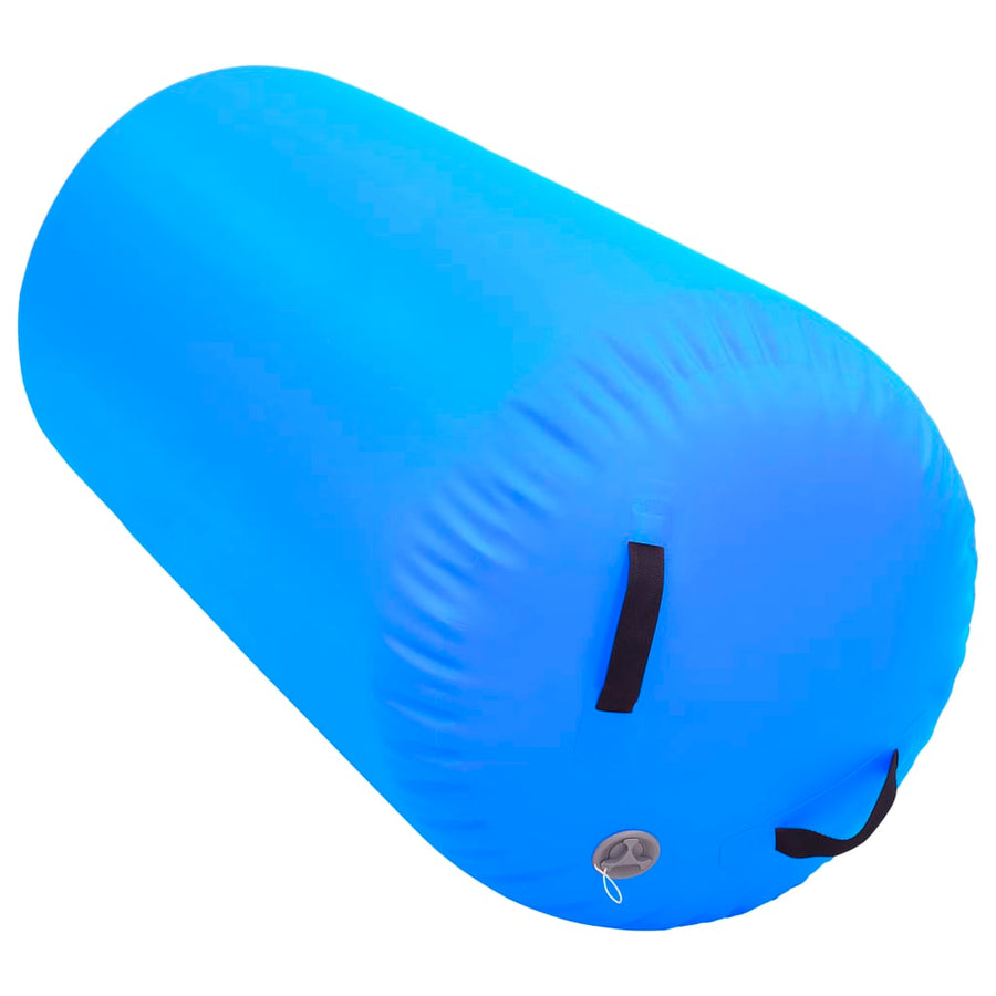 Gymnastiekrol Met Pomp Opblaasbaar Pvc 120 x 75 cm Blauw