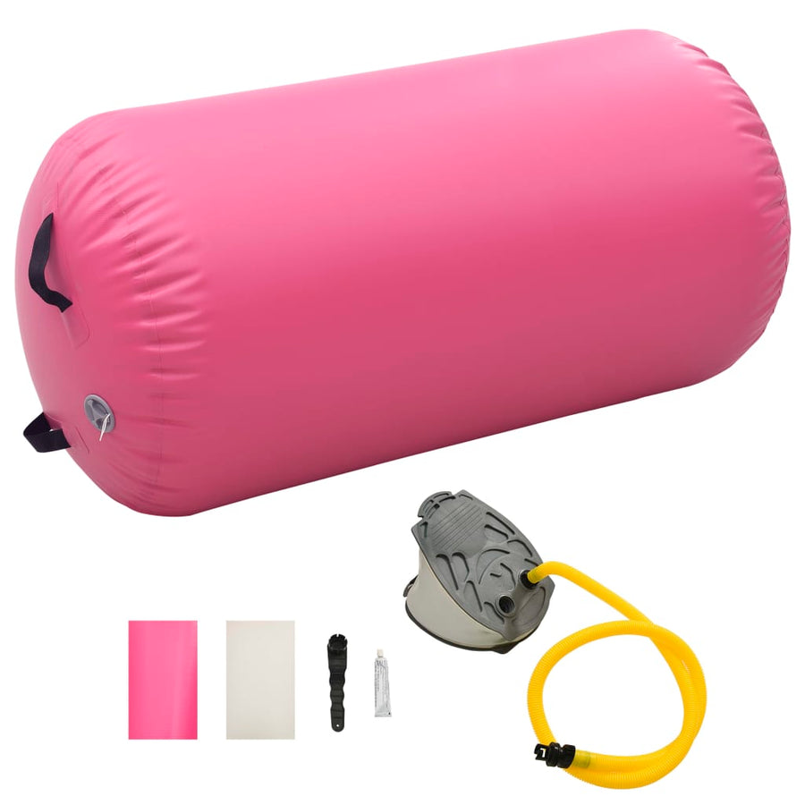 Gymnastiekrol Met Pomp Opblaasbaar 120X90 Cm Pvc Roze 120 x 90 cm