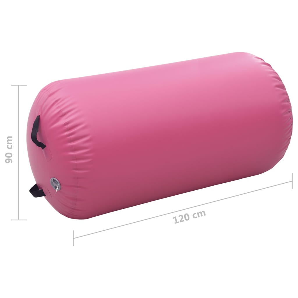 Gymnastiekrol Met Pomp Opblaasbaar 120X90 Cm Pvc Roze 120 x 90 cm