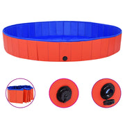 Hondenzwembad 200x30 cm PVC oranje blauw