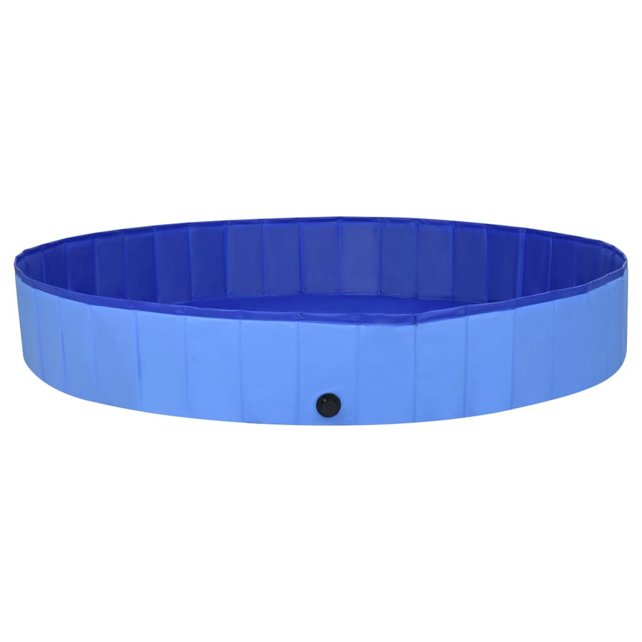 Hondenzwembad inklapbaar 200x30 cm PVC blauw 200 x 30 cm Blauw