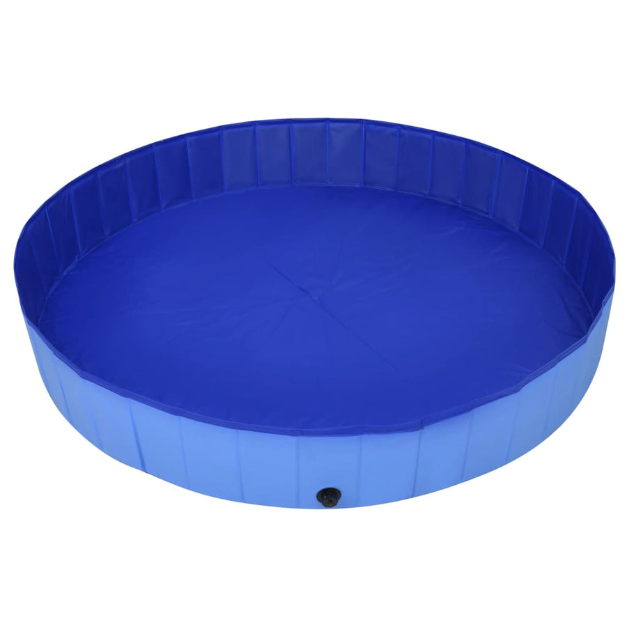 Hondenzwembad inklapbaar 200x30 cm PVC blauw 200 x 30 cm Blauw