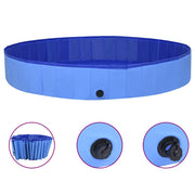 Hondenzwembad 300x40 cm PVC blauw inklapbaar