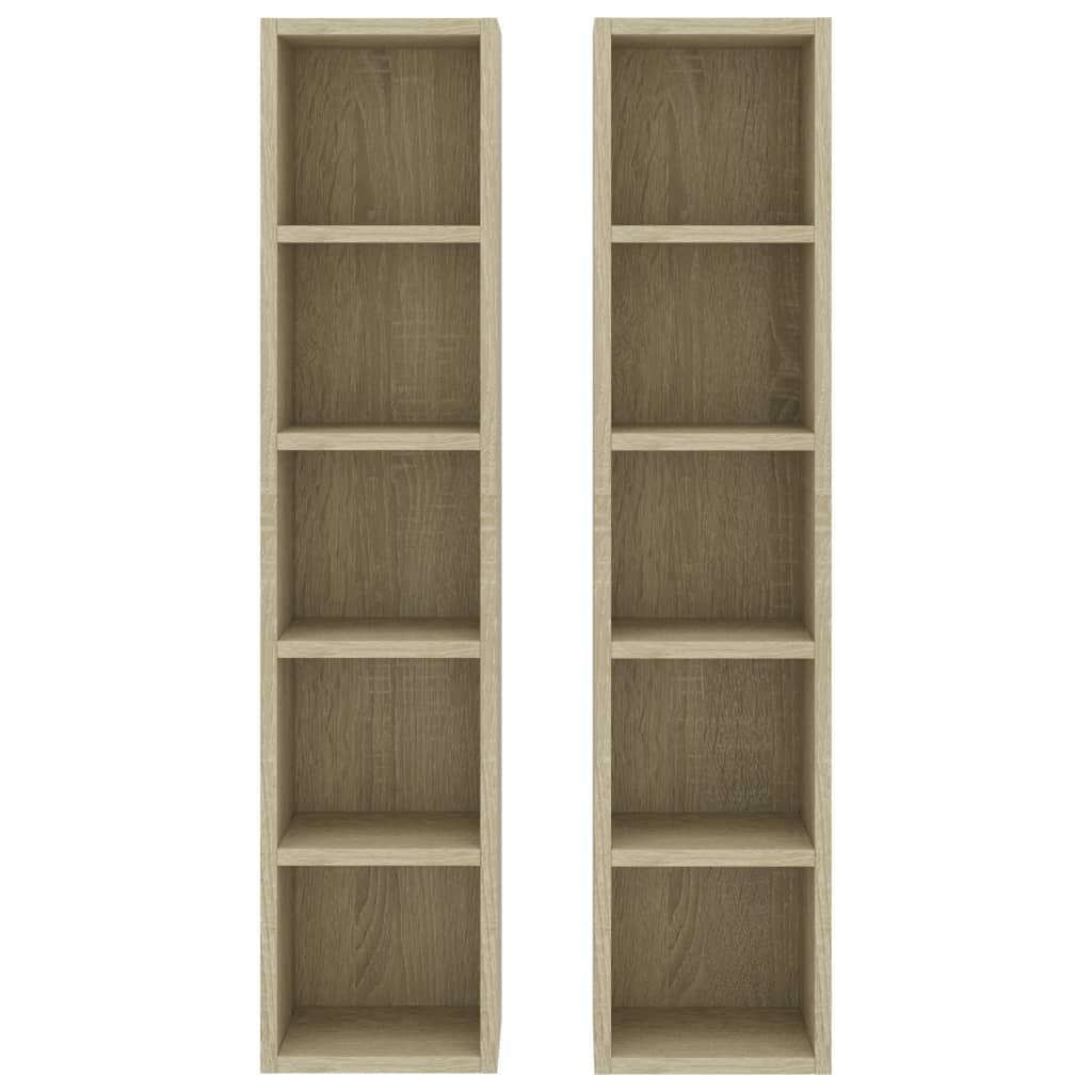 Cd-Kasten 1X16X93,5 Spaanplaat Kleurig Sonoma eiken