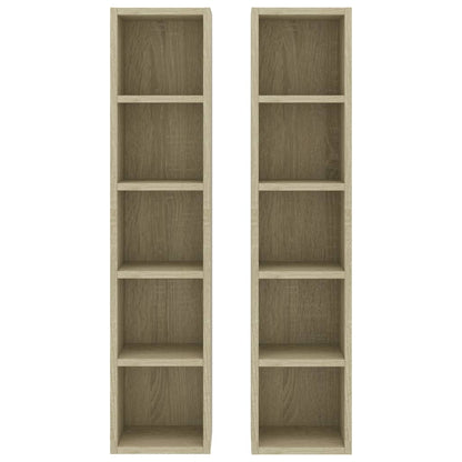 Cd-Kasten 1X16X93,5 Spaanplaat Kleurig Sonoma eiken