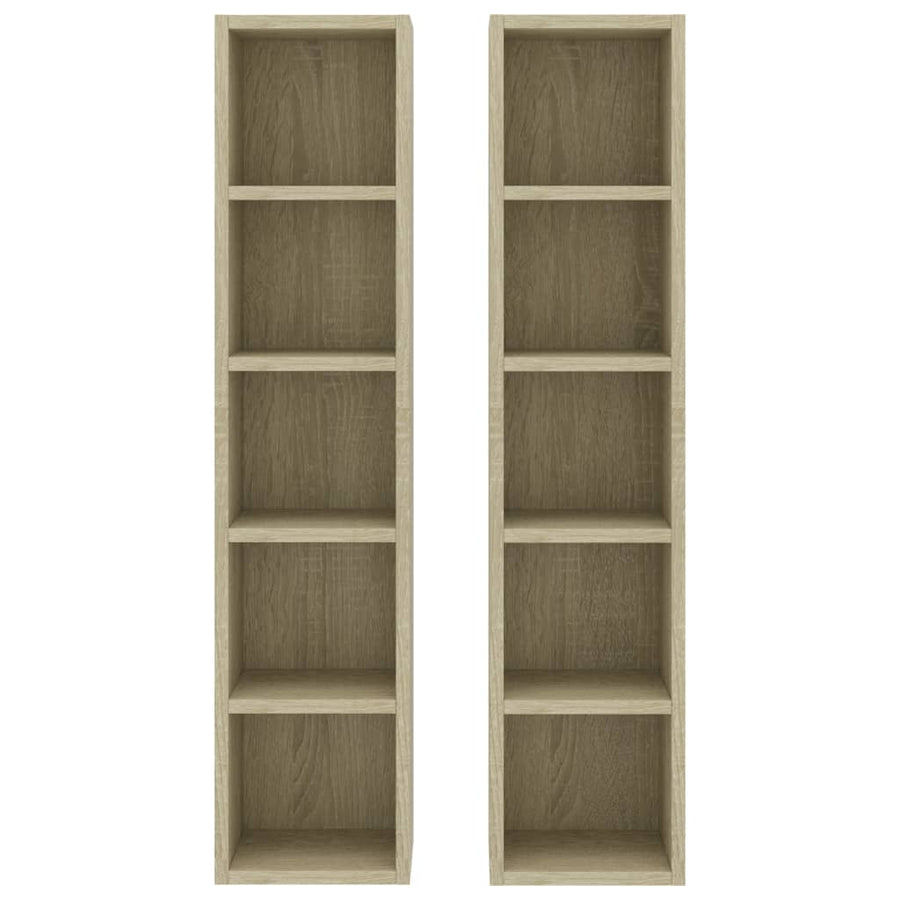 Cd-Kasten 1X16X93,5 Spaanplaat Kleurig Sonoma eiken