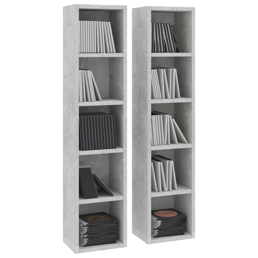 Cd-Kasten 1X16X93,5 Spaanplaat Betongrijs