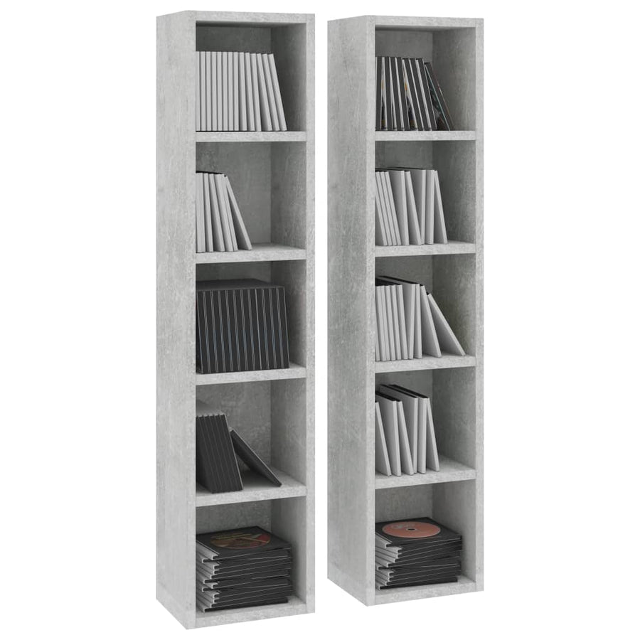 Cd-Kasten 1X16X93,5 Spaanplaat Betongrijs