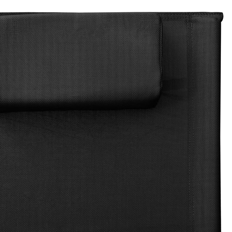Ligbed Textileen Zwart en grijs