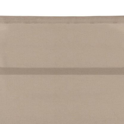 Ligbed Textileen En Aluminium Kleurig Crème