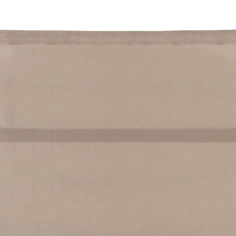 Ligbed Textileen En Aluminium Kleurig Crème