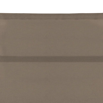 Ligbed Textileen En Aluminium Taupe