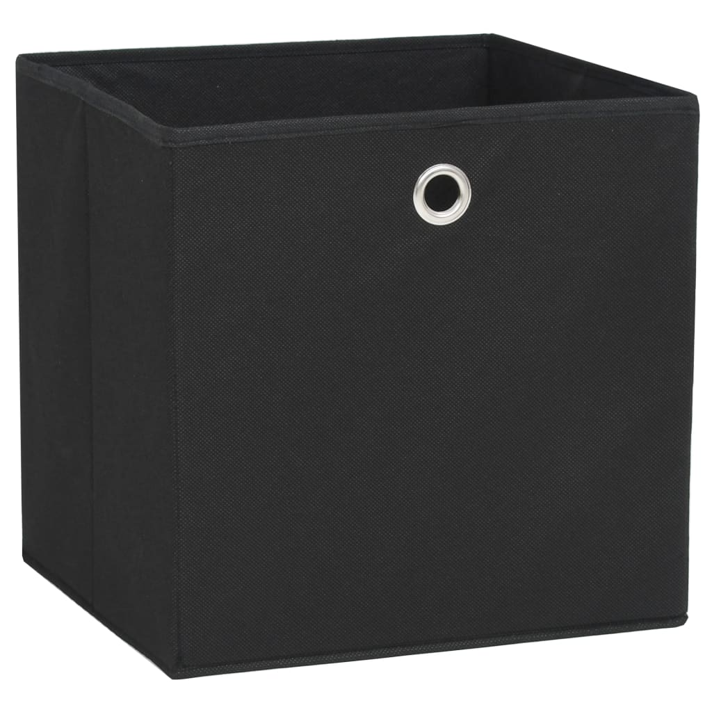 Opbergboxen 28X28X28 Cm Nonwoven Stof 4 Zwart