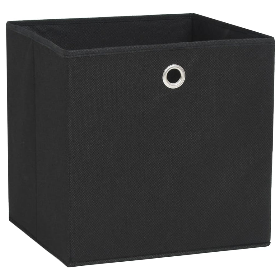 Opbergboxen 28X28X28 Cm Nonwoven Stof 4 Zwart