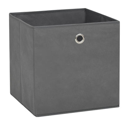 Opbergboxen 28X28X28 Cm Nonwoven Stof 4 Grijs