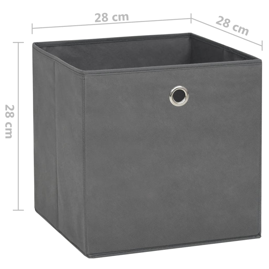 Opbergboxen 28X28X28 Cm Nonwoven Stof 10 Grijs