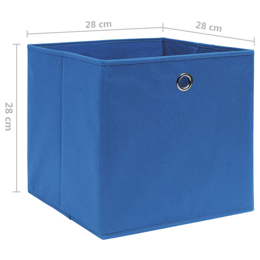 Opbergboxen 28X28X28 Cm Nonwoven Stof 4 Blauw