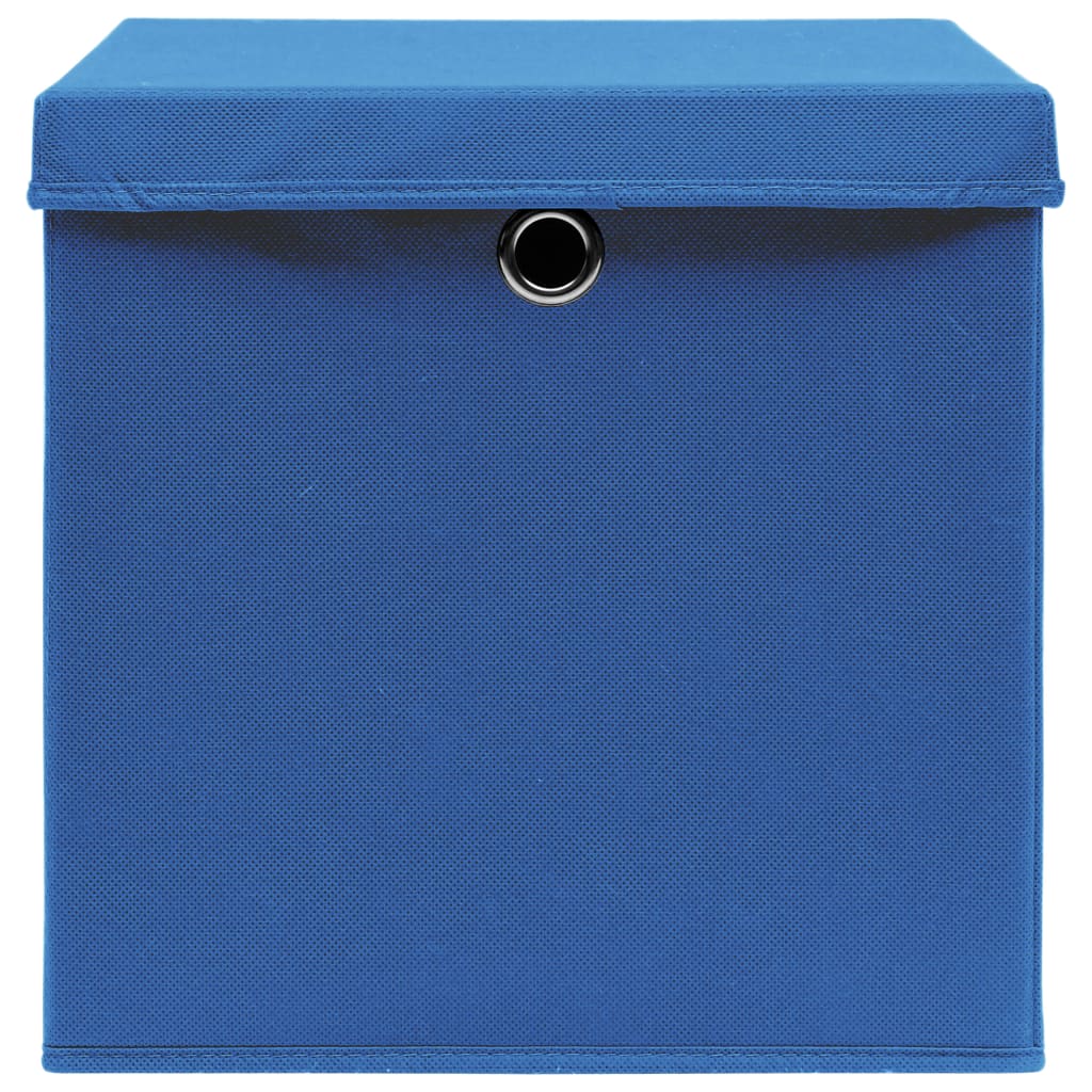 Opbergboxen Met Deksel 28X28X28 Cm Blauw 4 Blauw met deksels