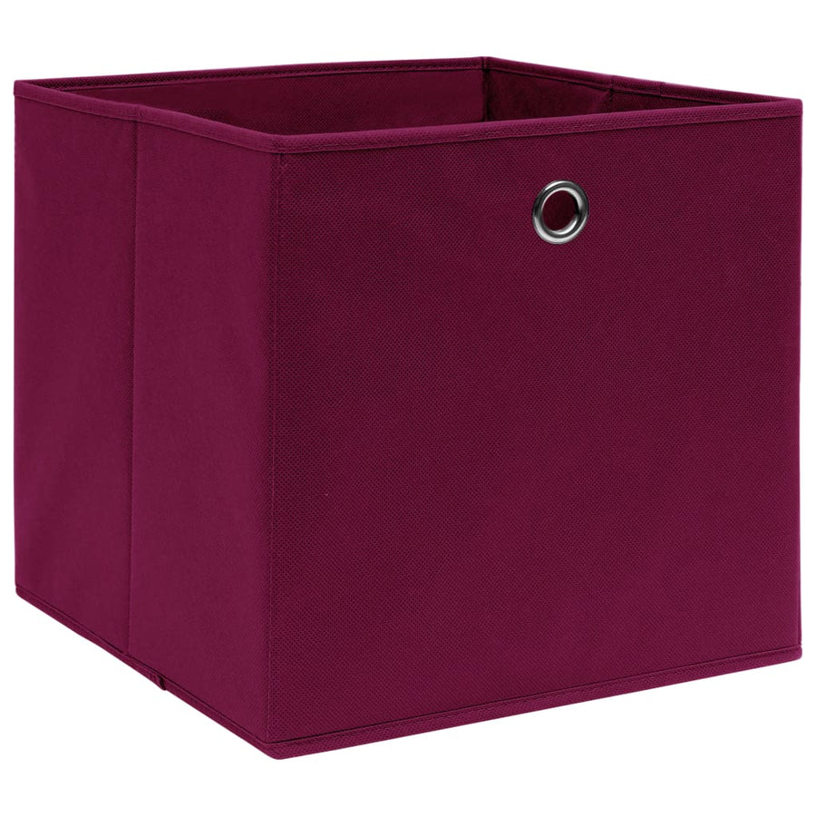 Opbergboxen 28X28X28 Cm Nonwoven Stof 10 Donkerrood