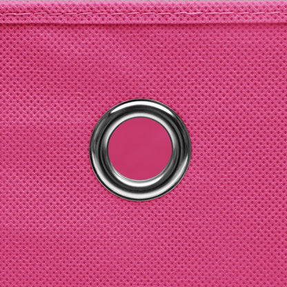Opbergboxen 28X28X28 Cm Nonwoven Stof 4 Roze