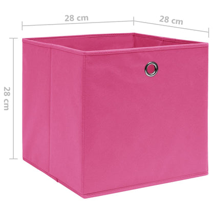 Opbergboxen 28X28X28 Cm Nonwoven Stof 4 Roze