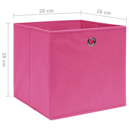 Opbergboxen 28X28X28 Cm Nonwoven Stof 10 Roze