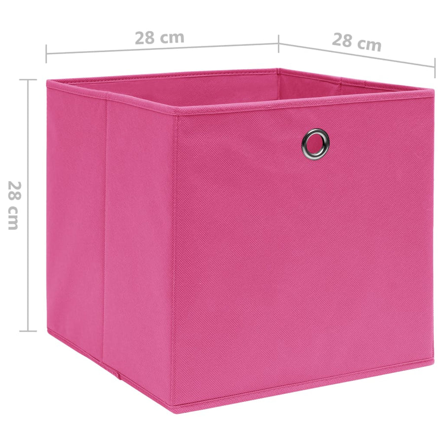 Opbergboxen 28X28X28 Cm Nonwoven Stof 10 Roze