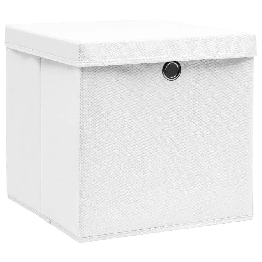 Opbergboxen Met Deksel 28X28X28 Cm Wit 4 Wit met deksels