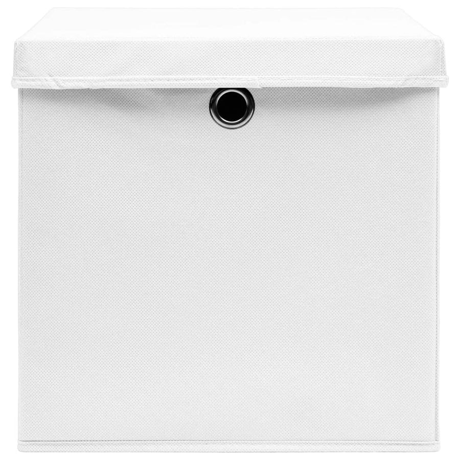 Opbergboxen Met Deksel 28X28X28 Cm Wit 4 Wit met deksels