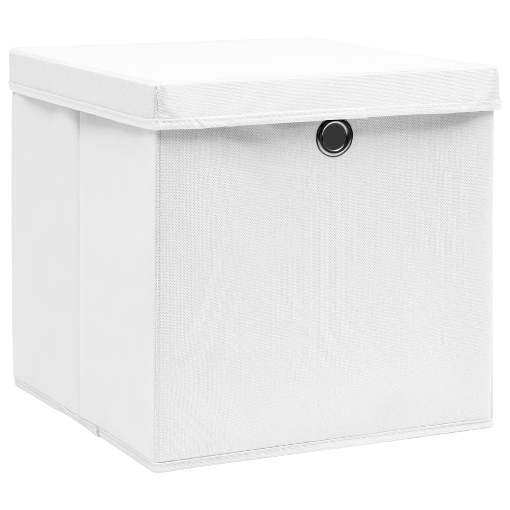 Opbergboxen Met Deksel 28X28X28 Cm Wit 10 Wit met deksels