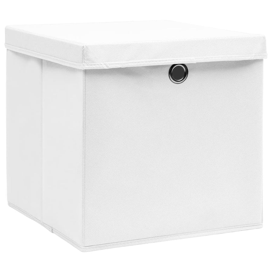 Opbergboxen Met Deksel 28X28X28 Cm Wit 10 Wit met deksels