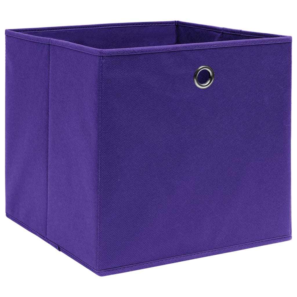 Opbergboxen 28X28X28 Cm Nonwoven Stof 4 Paars