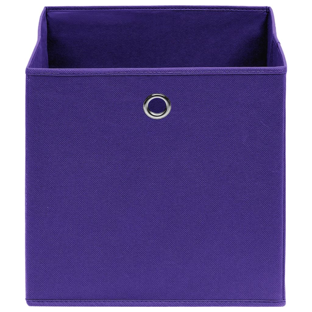 Opbergboxen 28X28X28 Cm Nonwoven Stof 4 Paars