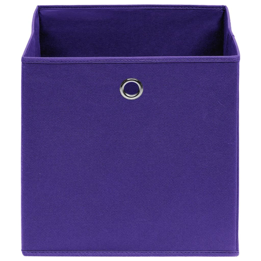 Opbergboxen 28X28X28 Cm Nonwoven Stof 4 Paars